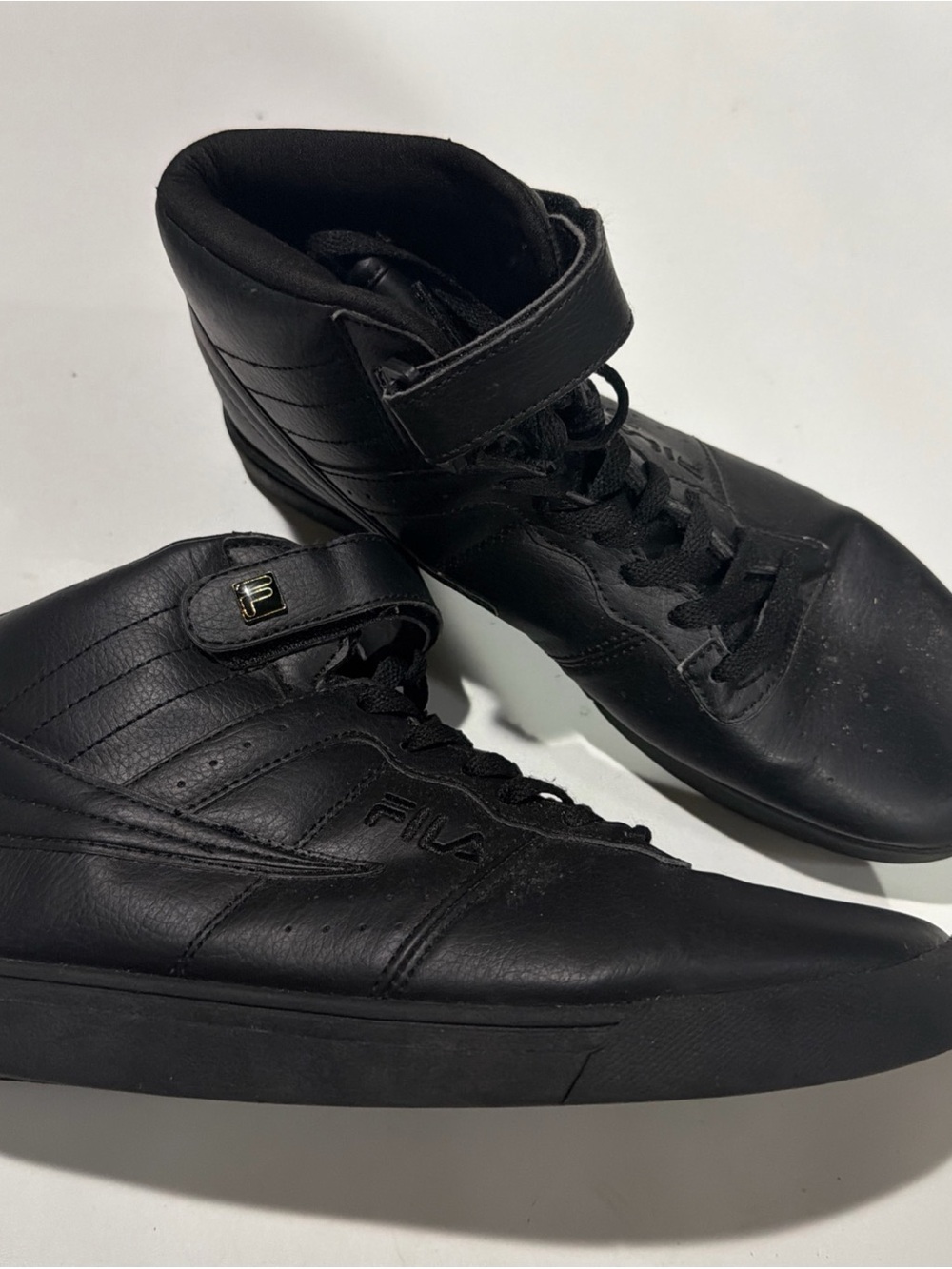 FILA Men's Black High-Top Lace-Up Sneakers